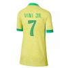 Brasil Vinicius Junior #7 Hjemmedrakt Kvinner Copa America 2024 Kortermet